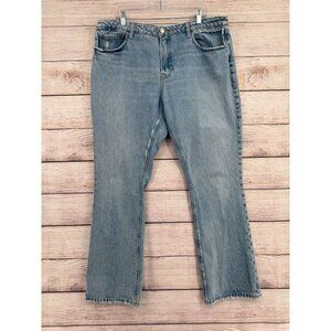 FRAME The Low Boot Jeans Women's Size 34 Indigo Summer‎ Blue Light Wash Denim
